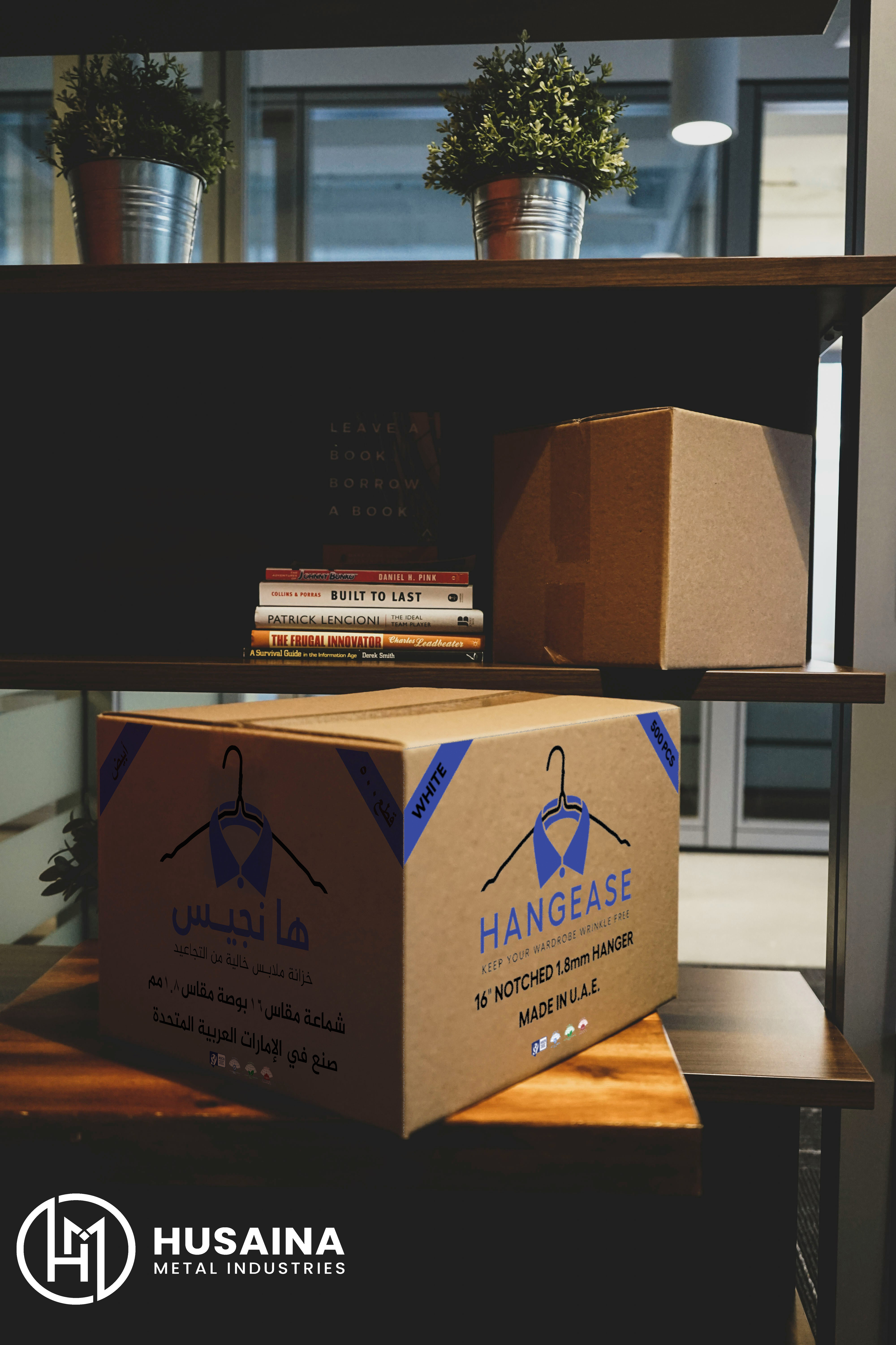 hangease branded box of hangers